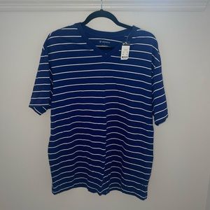 Daniel Cremieux striped V-neck T-shirt - Large NWT